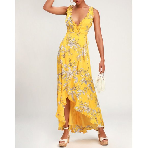 sun wrap dress